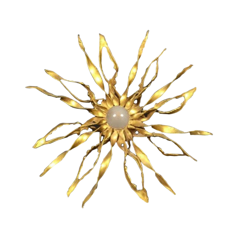 Paul Moerenhout - Sculptural wall light - bronze / Brass patinated - Circa 1960