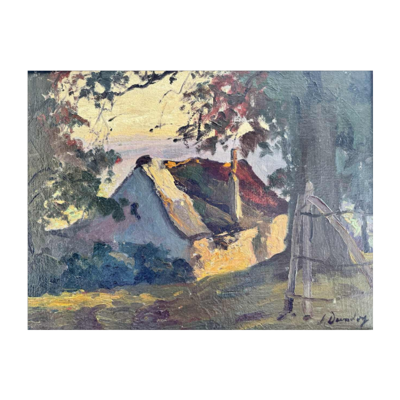 Albert DANDOY (1885-1977): « Namur Citadelle - Ferme chez Marie » peinture