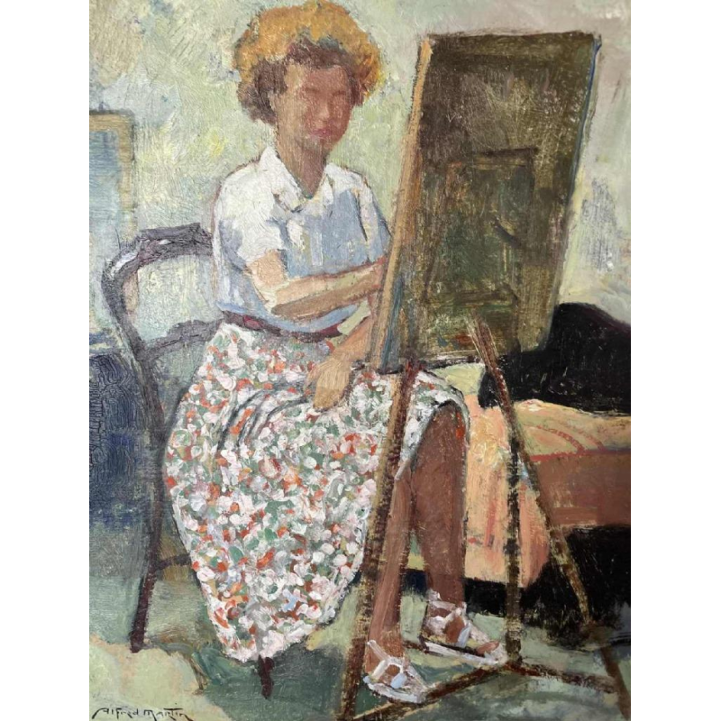 Alfred MARTIN « L'artiste-peintre dans son atelier »
