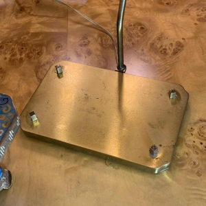 Paire de Jardinières Lampes Bronze Emaux Cloisonnés Chine Dynastie Qing Jiaqing