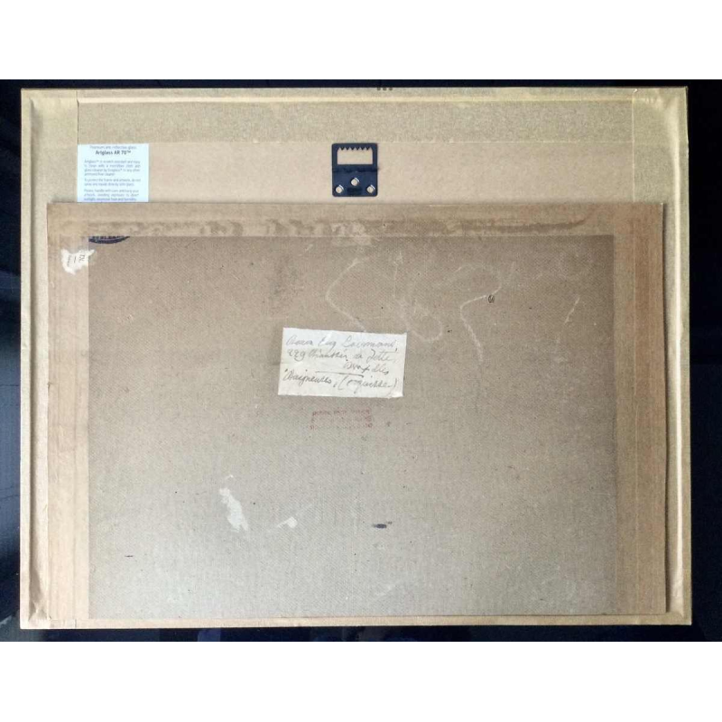 Eugène Laermans, tekening Les baigneuses gemengde techniek op papier, Belgische school 1916