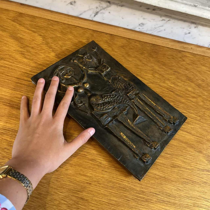 Ottó Kopcsányi 'Centaure & Sirène' sculpture murale brutaliste expressionniste, ca 1950