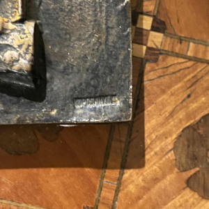 Ottó Kopcsányi 'Centaur & Mermaid' expressionistisch brutalistisch muur sculptuur beeld ca 1950