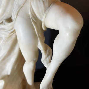 O. ROSSI, Danseuse Orientale, Lampe / Sculpture Femme Art DeÂ´co, Alba^tre 1920s