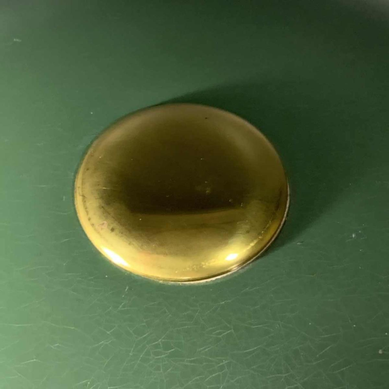 HELO LEUCHTEN, gouden en gelakte Art Deco bureau / Tafel lamp / BAUHAUS, 1930