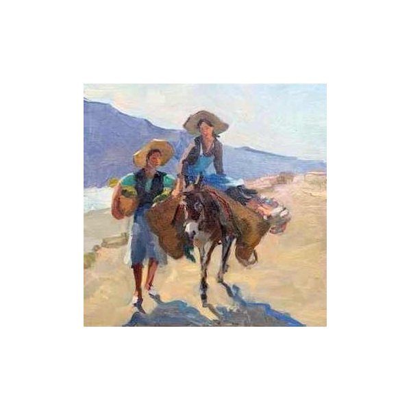 Ellen de Tombay "Cami de l'Albir" Huile sur toile, 1968
