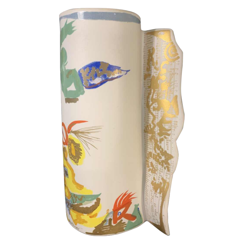 GILBERT PORTANIER pour Rosenthal Studio Linie, Vase en Porcelaine, 1980s