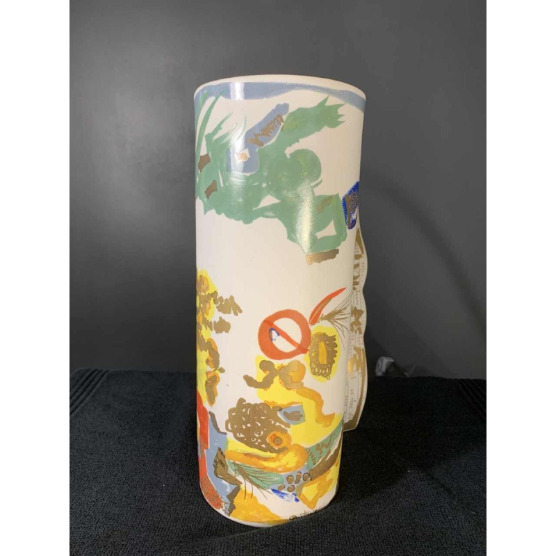 GILBERT PORTANIER pour Rosenthal Studio Linie, Vase en Porcelaine, 1980s