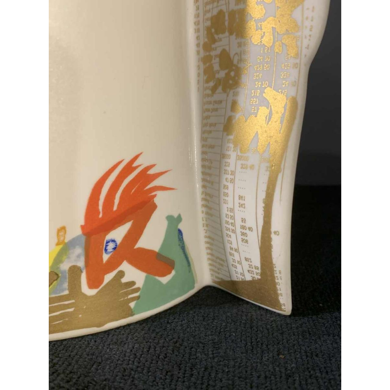 GILBERT PORTANIER pour Rosenthal Studio Linie, Vase en Porcelaine, 1980s