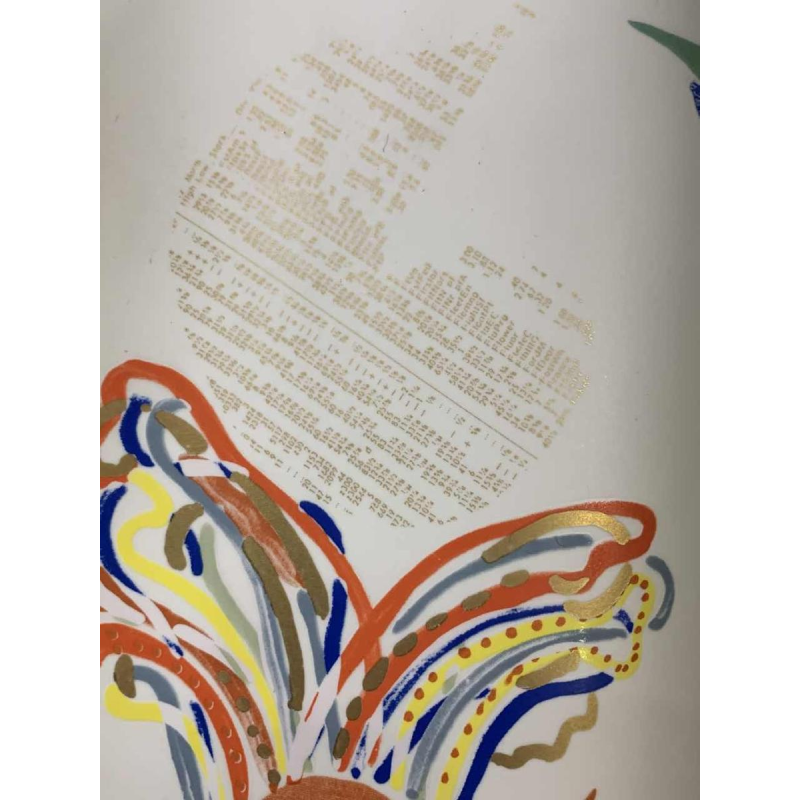 GILBERT PORTANIER for Rosenthal Studio Linie, Porcelain Vase, 1980s