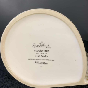 GILBERT PORTANIER for Rosenthal Studio Linie, Porcelain Vase, 1980s