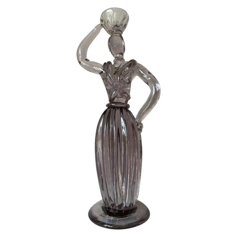 Verre de Murano ca 1960 statue de 36 cm
