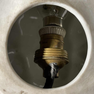 CAPODIMONTE " Tortue " Lampe Veilleuse Sculpture Porcelaine italienne, 1930s