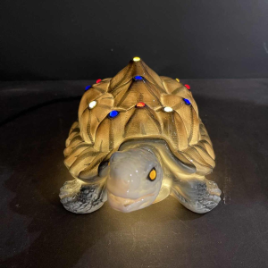 CAPODIMONTE "Schildpad" Nachtlamp Sculptuur Italiaans porselein, jaren '30