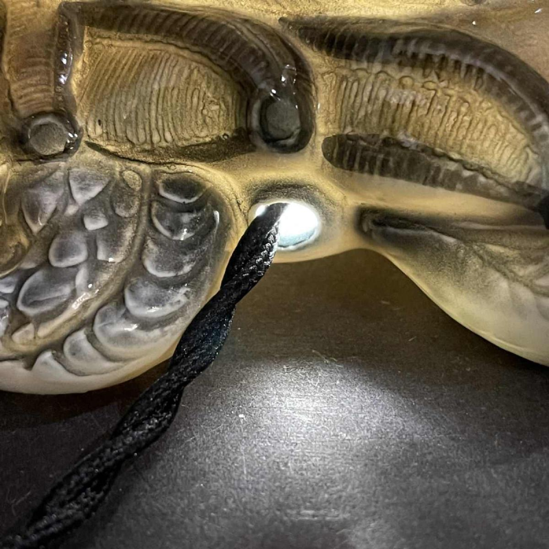 CAPODIMONTE "Schildpad" Nachtlamp Sculptuur Italiaans porselein, jaren '30