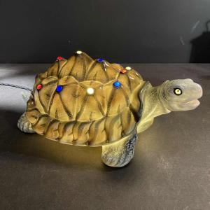 CAPODIMONTE "Schildpad" Nachtlamp Sculptuur Italiaans porselein, jaren '30