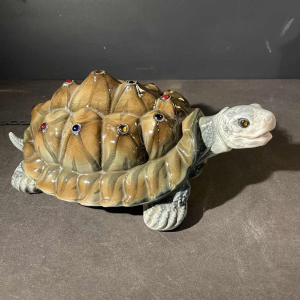 CAPODIMONTE "Turtle" Nightlight Lamp Sculpture Italian porcelain, 1930s
