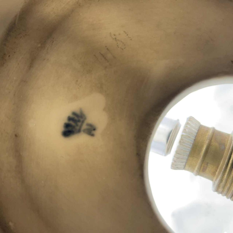 CAPODIMONTE "Turtle" Nightlight Lamp Sculpture Italian porcelain, 1930s