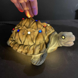 CAPODIMONTE "Schildpad" Nachtlamp Sculptuur Italiaans porselein, jaren '30