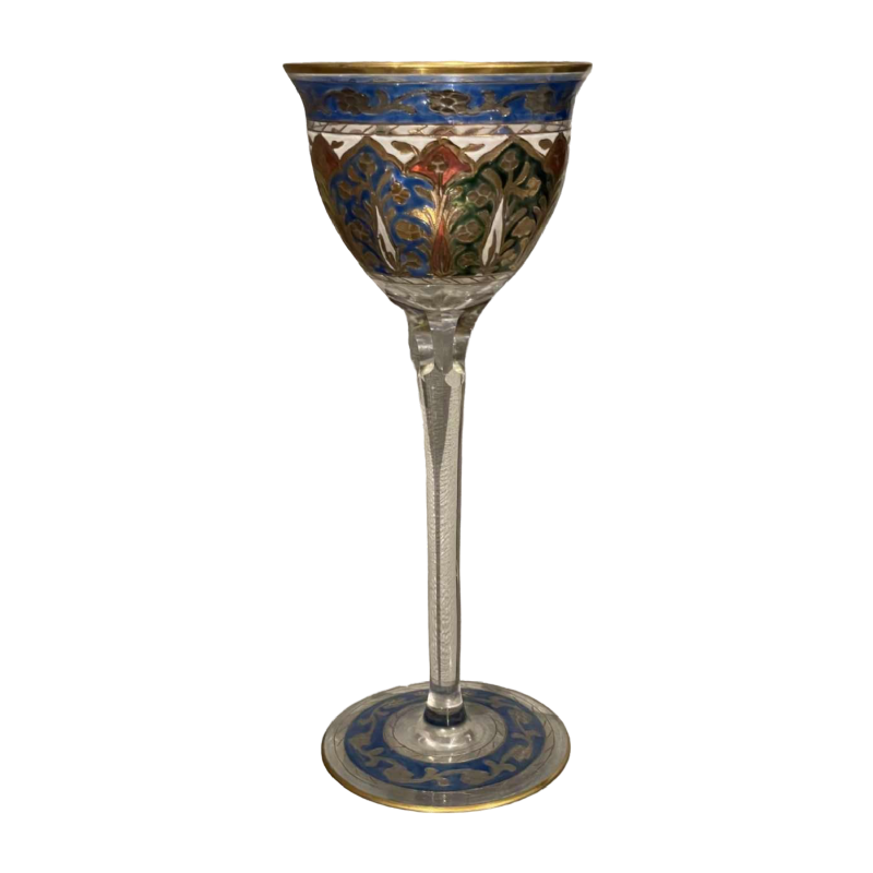 Fritz HECKERT glass around 1900, Petersdorf, Germany