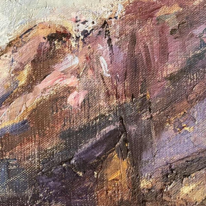 Berthe Otten-Rosier 'Landschap, Ourthevallei ?' schilderij olieverf op doek