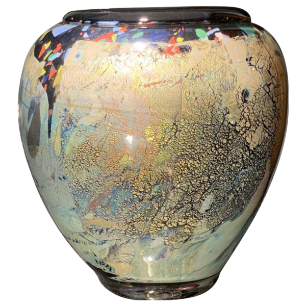 Vase du maître-verrier Jean-Claude Novaro à BIOT en 1995