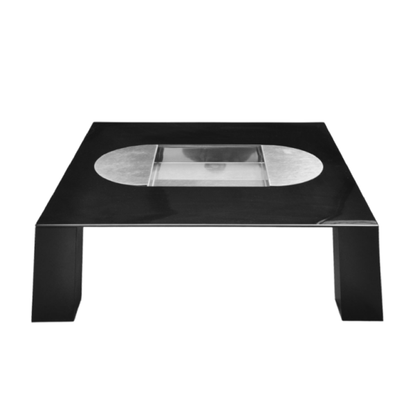 GIOVANNI OFFREDI pour SAPORITI, Table Basse " TEBE " Bar Bac a` Glace, ca 1970