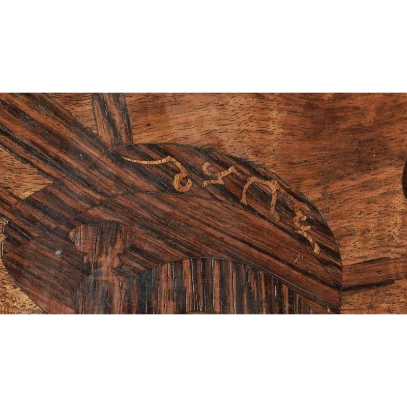 Emile Gallé "L'heureux temps" table guéridon marquetée, ca 1902