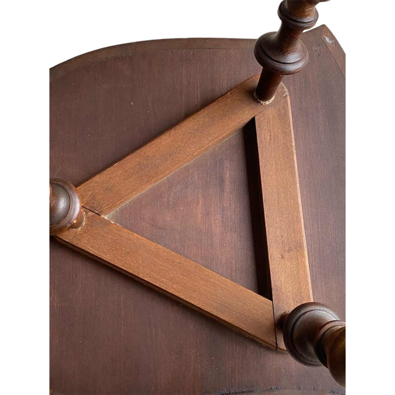 Emile Gallé L'heureux temps inlaid pedestal table, ca 1905