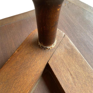 Emile Gallé L'heureux temps inlaid pedestal table, ca 1905