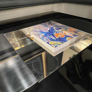 GIOVANNI OFFREDI pour SAPORITI, Table Basse " TEBE " Bar Bac a` Glace, ca 1970