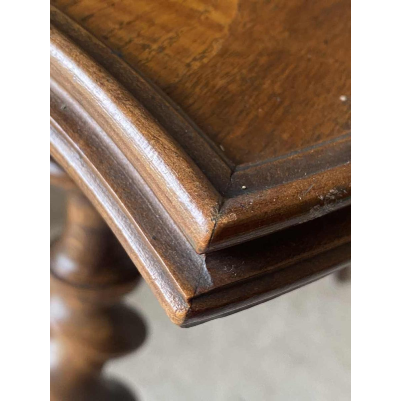 Emile Gallé L'heureux temps inlaid pedestal table, ca 1905