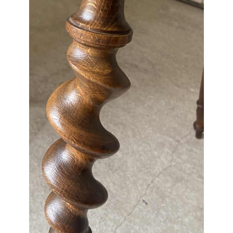 Emile Gallé L'heureux temps inlaid pedestal table, ca 1905