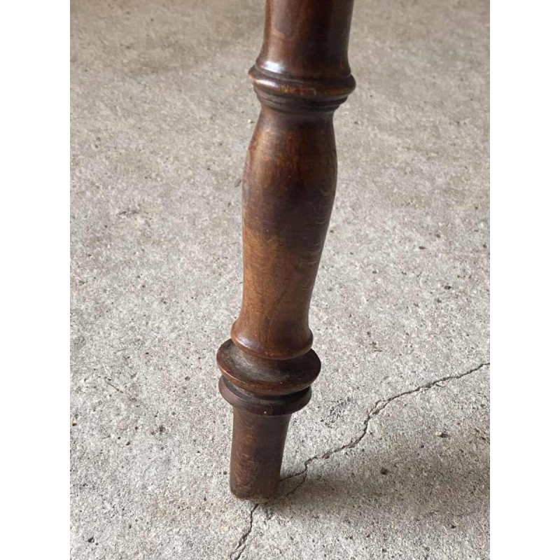 Emile Gallé L'heureux temps inlaid pedestal table, ca 1905