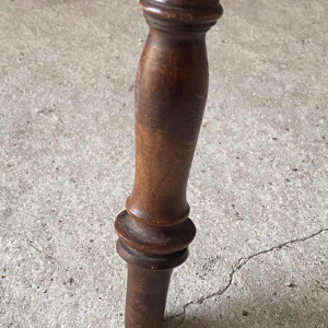 Emile Gallé L'heureux temps inlaid pedestal table, ca 1905