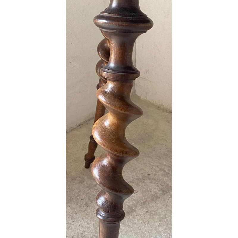 Emile Gallé L'heureux temps inlaid pedestal table, ca 1905