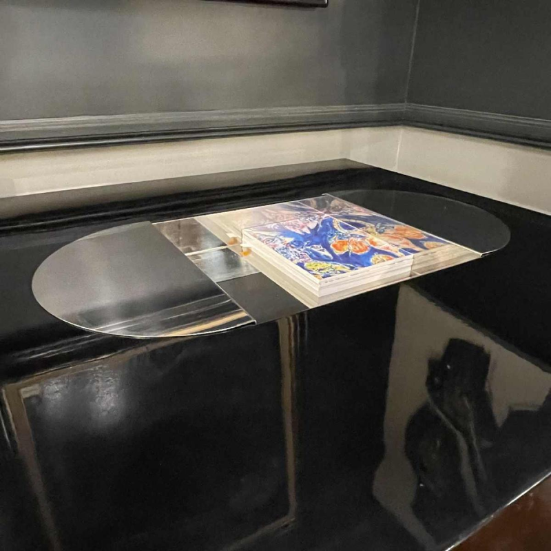 GIOVANNI OFFREDI pour SAPORITI, Table Basse " TEBE " Bar Bac a` Glace, ca 1970