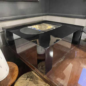 GIOVANNI OFFREDI pour SAPORITI, Table Basse " TEBE " Bar Bac a` Glace, ca 1970