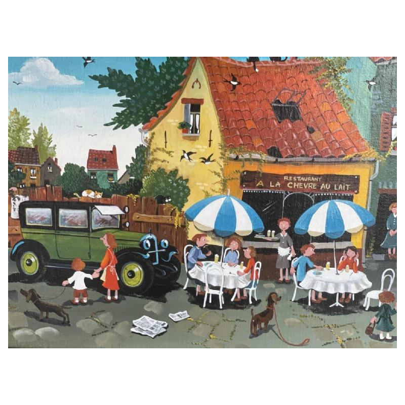 Marie-Louise BATARDY (1943-): « Chevrolet - Restaurant à la Chèvre au lait »