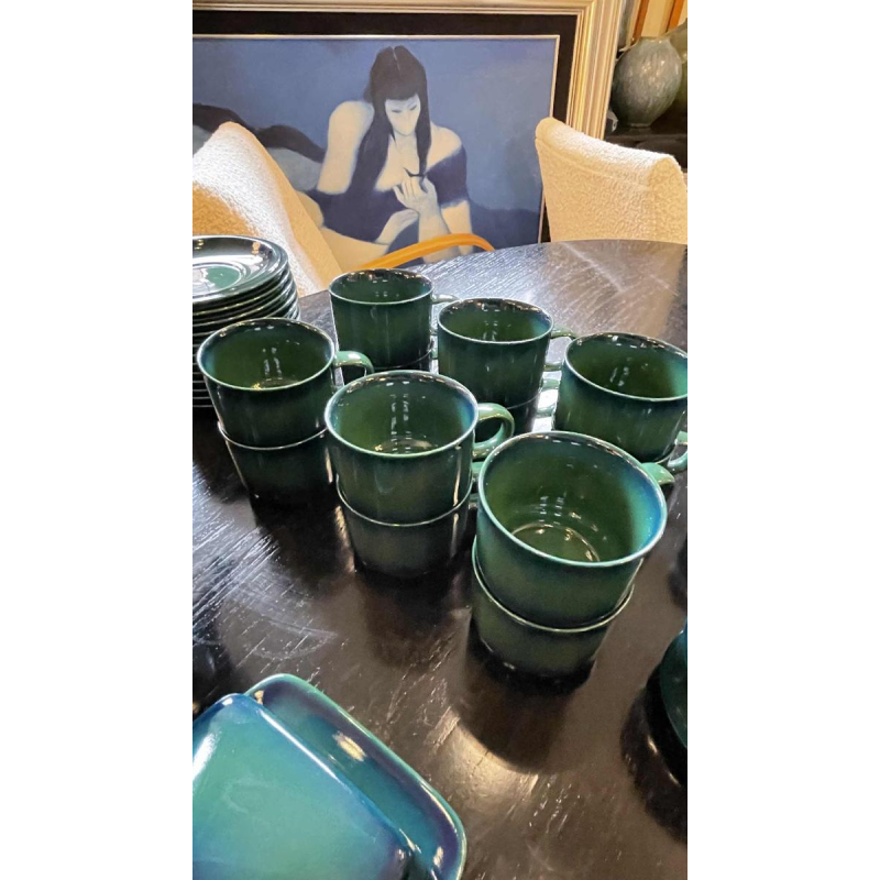 KÖNIGSSEE / GOEBEL Bavaria, porseleinen servies en koffieset, 12 pers, 1970