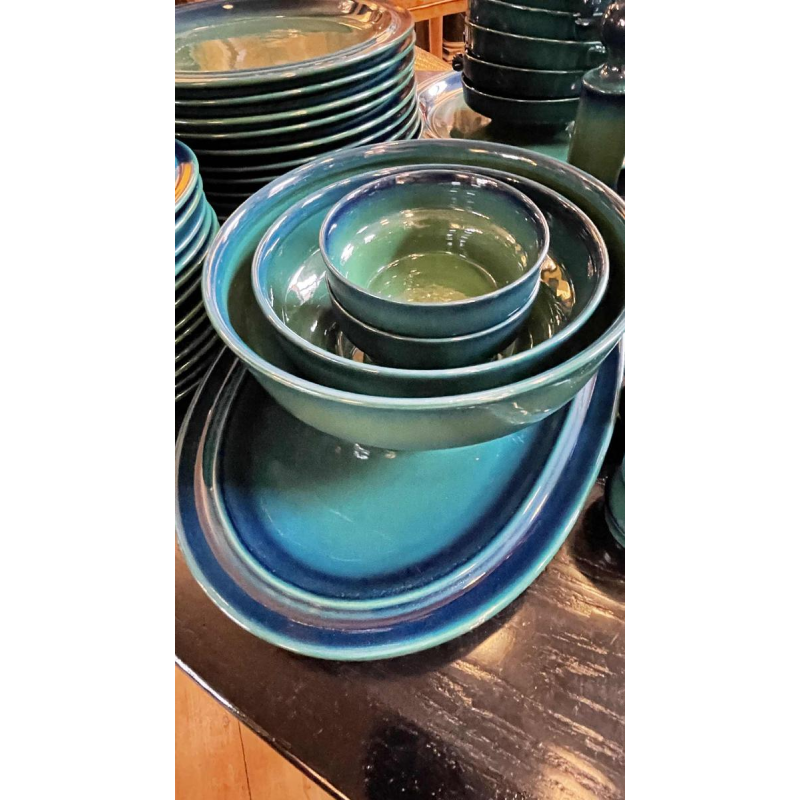 KÖNIGSSEE / GOEBEL Bavaria, porseleinen servies en koffieset, 12 pers, 1970