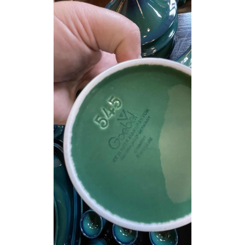 KÖNIGSSEE / GOEBEL Bavaria, porseleinen servies en koffieset, 12 pers, 1970