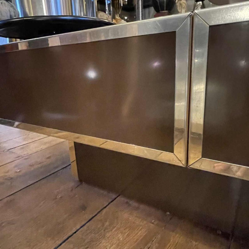 WILLY RIZZO pour CIDUE, Table Basse Extensible, Cocktail Bar, ca 1970