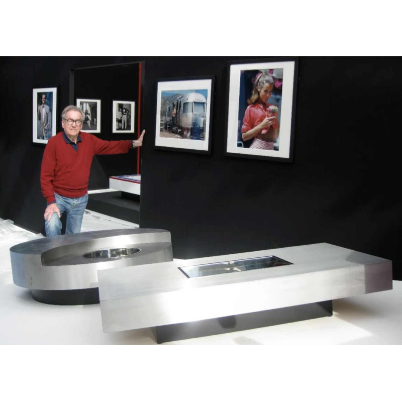 WILLY RIZZO pour CIDUE, Table Basse Extensible, Cocktail Bar, ca 1970