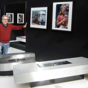 WILLY RIZZO pour CIDUE, Table Basse Extensible, Cocktail Bar, ca 1970