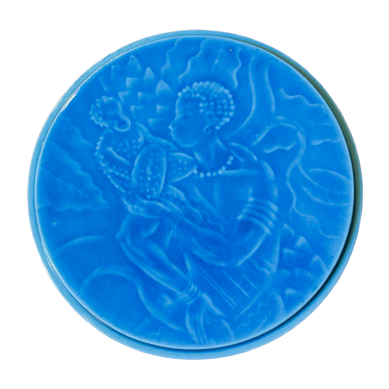 BING & GRONDAHL - Porcelaine Royal Copenhagen, Boite Art Déco Africaniste 1925