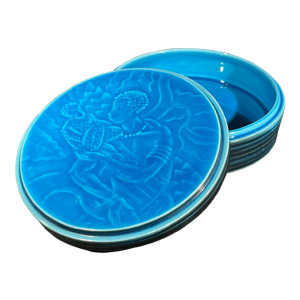 BING & GRONDAHL Kopenhagen, Porselein Africanistische Art Deco Sieradendoos 1925