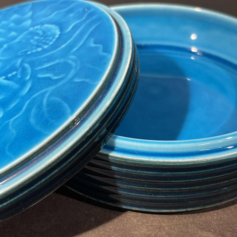 BING & GRONDAHL - Porcelaine Royal Copenhagen, Boite Art Déco Africaniste 1925