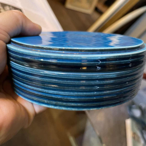 BING & GRONDAHL Copenhagen Porcelain Africanist Art Deco Jewellery Box 1925