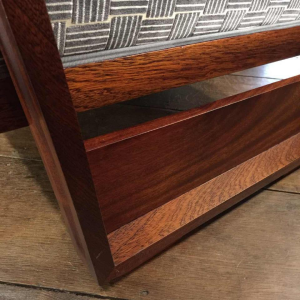 Rare Pair of "Aviator" Mahogany Armchairs, Design Art Deco, 1930/40